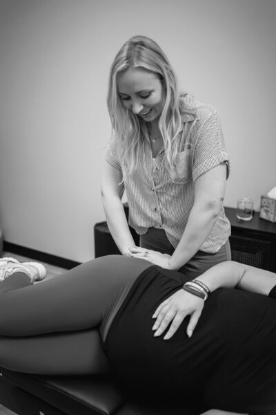 Prenatal adjustment with Dr. Masyn in Imperial, Missouri